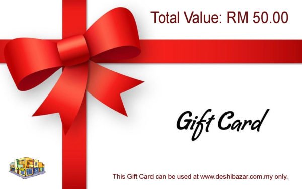 RM 50 Gift Card / Kad Hadiah RM50 / ৫০ রিংগিতের উপহার কার্ড