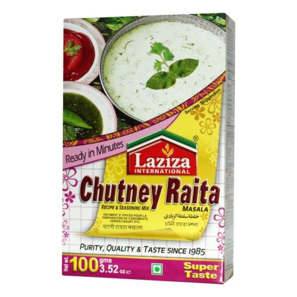 Laziza Chutney Raita Spice Mix 100 Gram Pack