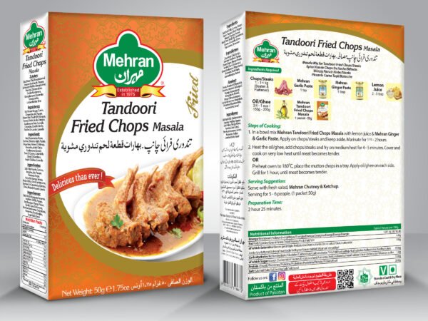 Mehran Tandoori Fried Chop Masala  50g Pack