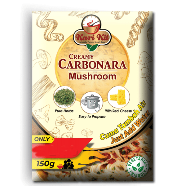 Kari Kit Creamy Carbonara Mushroom Soup Mix (150 Gram Pack)