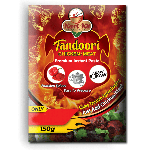 Kari Kit Tandoori Chicken/Meat Instant Paste (150 Gram Pack)