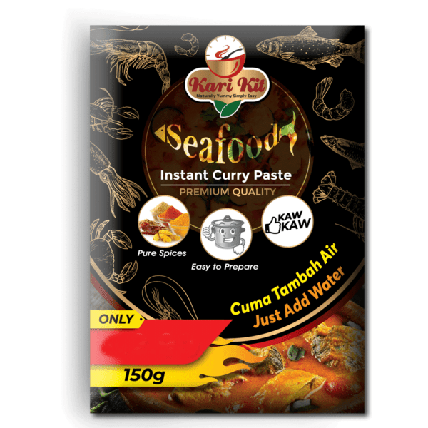 Kari Kit Seafood Instant Curry Paste (150 Gram Pack)