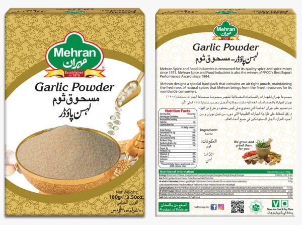 Mehran Garlic Powder 100 Gram Pack