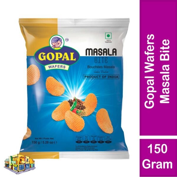 Gopal Wafers Masala Bite 150 Gram Pack