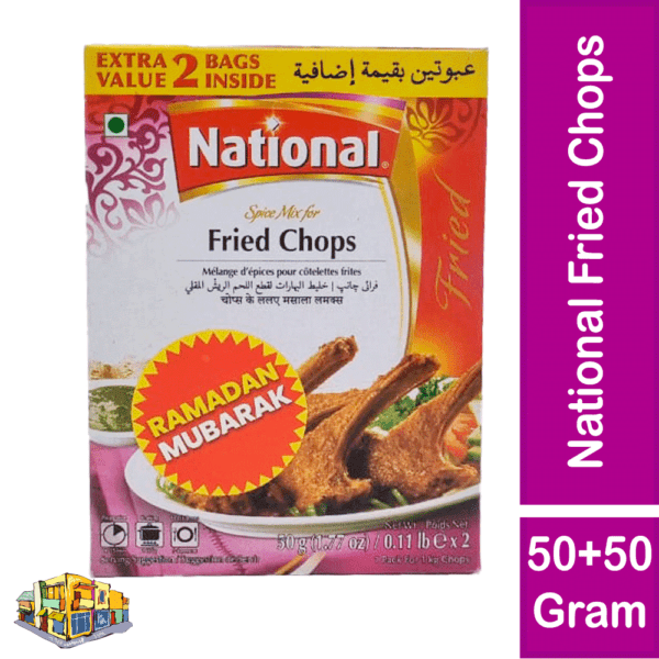 National Fried Chops Double (50+50=100 Gram) Pack