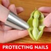 1/5pcs Pea Sheller Stainless Steel Stripper Beans Peeling Tool Convenient For Peeling Beans Peas Nuts Kitchen Hand Protecto P1I0 - Image 4