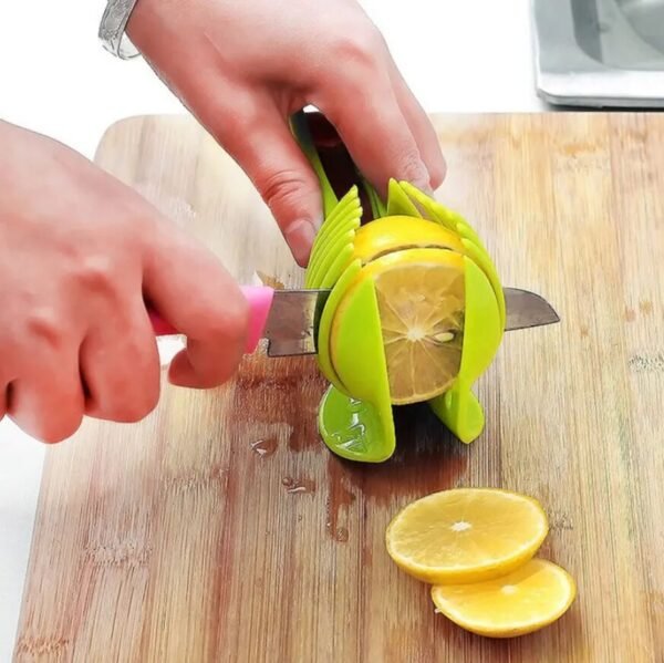 1Pc Handheld Tomato Onion Slicer Bread Clip Fruit Vegetable Cutting Lemon Shreadders Potato Apple Gadget Kitchen Accessories