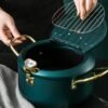 304 Stainless Steel Tempura Fryer Pan Kitchen Oil Frying Pot Temperature Control Fuel-Efficient Fried Fish Shrimp Chicken Pot - Image 2