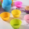 Nonstick Bread Muffin Mold Cake Pastry Cupcake Cup Mould Bakeware Baking Tools for Household Kitchen Restaurant Yellow - Image 2