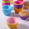 Nonstick Bread Muffin Mold Cake Pastry Cupcake Cup Mould Bakeware Baking Tools for Household Kitchen Restaurant Yellow - Image 3