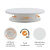 Plastic Cake turntable Kitchen Baking Tools set Decoration Accessories Stand DIY Mold Rotating Stable Anti-skid Round Cake Table - Image 5