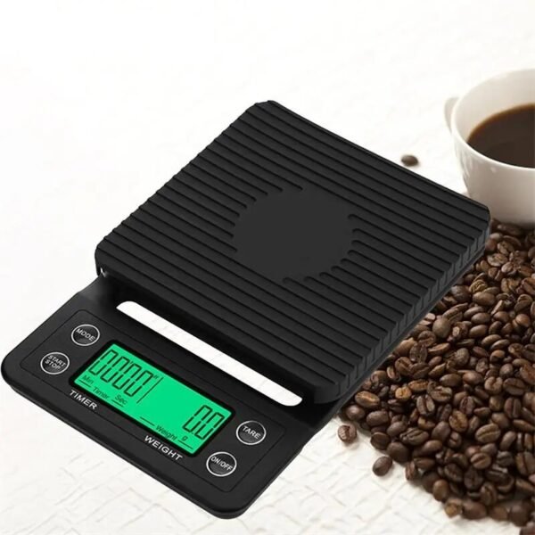 Precision Drip Coffee Scale Coffee Weighing 0.1g Drip Coffee Scale with Timer Digital Kitchen Scale High Precision LCD Scales