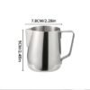 Stainless Steel Milk Frothing Pitcher Espresso Steaming Coffee Barista Latte Frother Cup Cappuccino Milk Jug Cream Froth Pitcher - Image 6