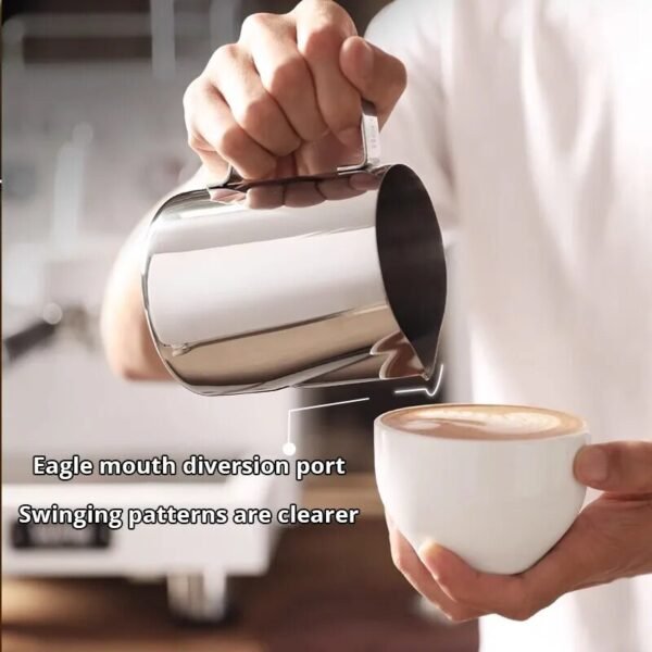 Stainless Steel Milk Frothing Pitcher Espresso Steaming Coffee Barista Latte Frother Cup Cappuccino Milk Jug Cream Froth Pitcher