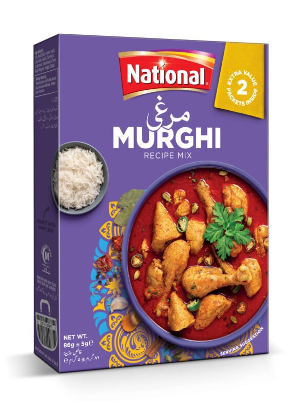 National Chicken Masala Mix Spice 100 Gram Pack/ Masala Ayam Campuran Rempah Ratus / চিকেন মশলা