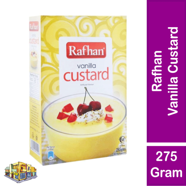 Rafhan Vanilla Custard 275g Pack – Classic Creamy Goodness for Every Dessert