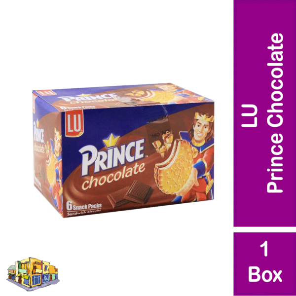 LU Prince Chocolate Biscuit 6 Pcs Box – Rich Creamy Chocolate Filling in Every Bite