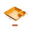 Dumpling Plate With Vinegar Dish Dumpling Plate Dinner Plate Square Plate - Image 8